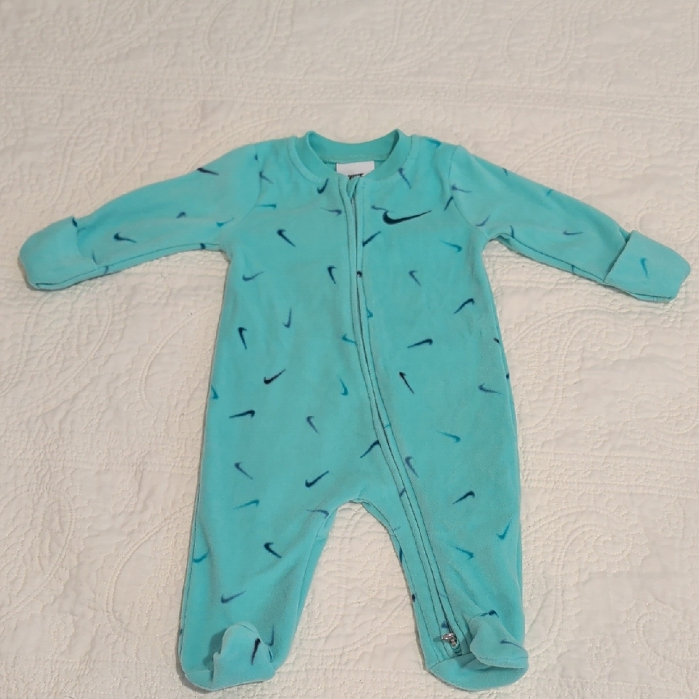 Nike Teal/Blue Baby Footed One-Piece